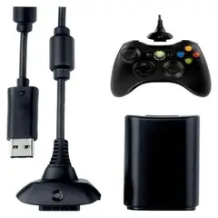 XBOX - Kit Carga Y Juega 360 Control Carga Rapida.