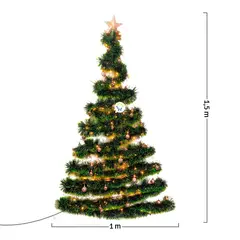 COMPRALOENCASA COM - Árbol navidad de Pared luces estrella Decoración AGUI001