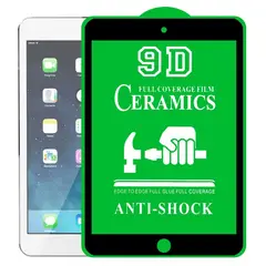 GENERICO - Protector Vidrio Templado Ceramico Para Ipad 2 3 4 9.7 - Color Negro