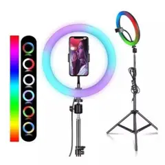 GENERICO - Aro De Luz Rgb Led 26 Cm Fotografía Selfie + Trípode