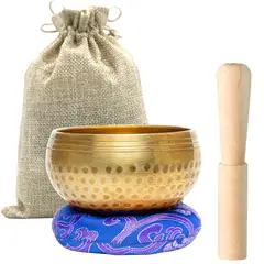 SONAX - Cuenco Tibetano Hecho En Nepal Con Mazo Meditacion Curacion