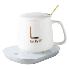 GENERICO - Set Base Calentadora De Tazas Con Taza Mug
