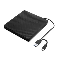 GENERICO - Unidad Cd Dvd Externa Usb/tipo C 3.0 Portátil Compatible Mac