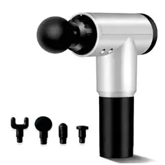 DANKI - Masajeador Muscular Profesional Fascial Gun Mp-320 Vibratorio 4 Cabeza