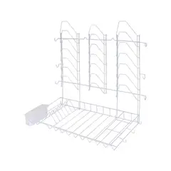 PRODEHOGAR - Seca Platos de Pared Plastificado Con Porta Cubiertos
