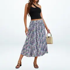 YURELKSHOP - Conjunto De Dama Andy 2 Pieza Falda Y Blusa Casual Moda