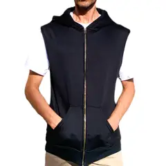 ARANZAZU - Hoodie sin mangas en algodón perchado Aranzazu.