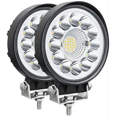 GENERICO - Exploradoras Luces Led Par 4x4 Redonda 14000lm