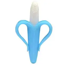 GENERICO - Rasca Encías Bebe Mordedor Estimulante Dientes Banano Azul