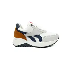 PAPOS - Tenis Niños Magnific Blanco y Gris - Crema