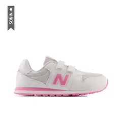 NEW BALANCE - Tenis Grade School 500 Niñas-Gris