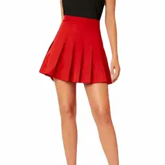 RAINBOW MODA - Falda Corta Mujer Plisada Negro Coreana Kawaii falda prenses