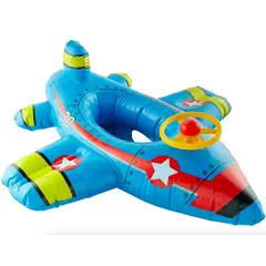 GENERICO - Flotador Infantil en forma de avión con pito Osos Pink