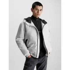 CALVIN KLEIN - Cortavientos Acolchado En Poliéster Hombre Beige