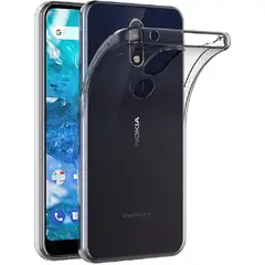 GENERICO - FORRO TRANSPARENTE PARA CELULAR NOKIA 7.1 ALTA RESISTENCIA