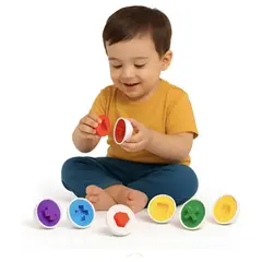 GENERICO - Huevos Didacticos Montessori Colores Niños Juego Educativo