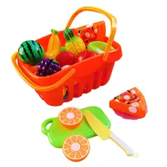 ENFANT'ASY - Set Alimentos Juguete Con Velcro Para Cortar Con Cesta