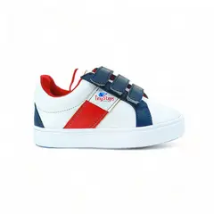 TINY STEPS - Tenis Niños Tommy Blanco Azul y Rojo - - Blanco