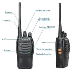 BAOFENG - Walkie-Talkie - - BF -888S Radio Bidireccional - Largo Alcance