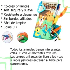 LANZURY IMPORTACIONES - Libro Estimulación Temprana Bebes Niños Juguete Sensorial