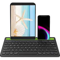ONE PIXEL - Teclado Inalambrico Recargable Bluetooth 2 Canales Multidispositivo