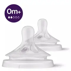 AVENT - Tetina Natural 3.0 Flujo Lento