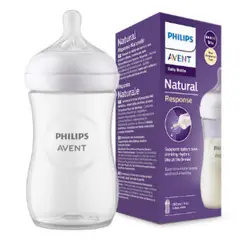 PHILIPS AVENT - Tetero Natural Response 9oz 1m+ Flujo Medio