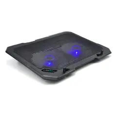 LINKON - Base Refrigerante Soporte Portatil 2 Ventiladores Lcd Usb-