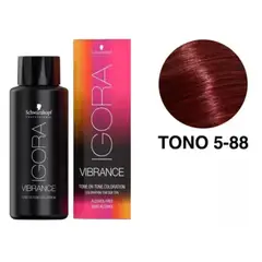 SCHWARZKOPF - Tinte Igora Vibrance Castaño Claro Rojo Intenso 5-88
