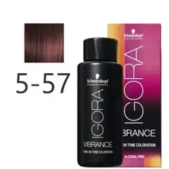 SCHWARZKOPF - Tinte Igora Vibrance Castaño Claro Dorado Cobrizo 5-57
