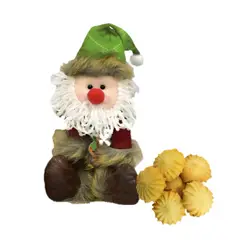 GENERICO - Estuche Regalo Muñeco Tula Fique Galletas Navideñas Adro 90g