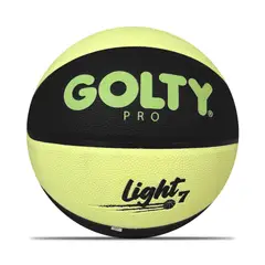 GOLTY - Balón Baloncesto Pro Street Light No.7-Negro/Amarillo