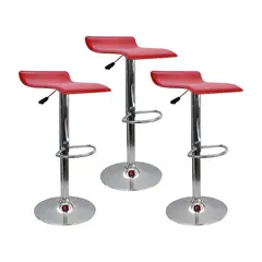 BOXBIT - Kit por 3 Silla Wave Bar - Rojo