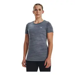 UNDER ARMOUR - Camiseta Mujer TECH TIGER SSC Gris UNDER ARMOUR.
