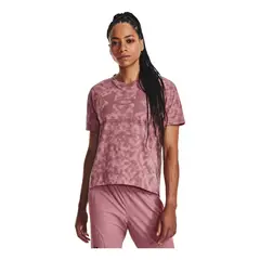 UNDER ARMOUR - Camiseta Mujer LOGO AOP HEAVYWEI Rosado UNDER ARMOUR.