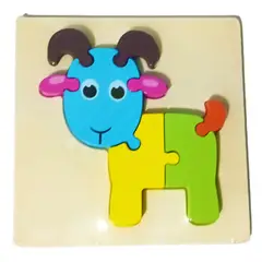 GENERICO - Rompecabezas Madera Montessori Cabra Para Niños