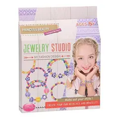 JUGANDO Y EDUCANDO - Set Fabrica De Pulseras Y Manillas Lila
