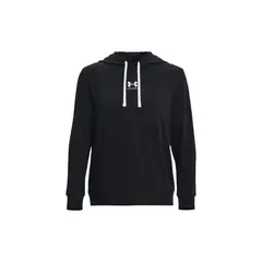 UNDER ARMOUR - Buzo Mujer RIVAL TERRY HOODIE-B Negro