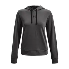 UNDER ARMOUR - Buzo Mujer RIVAL TERRY HOODIE-G Gris UNDER ARMOUR.
