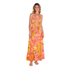 FIORY - VESTIDO LARGO MULTICOLOR 3190