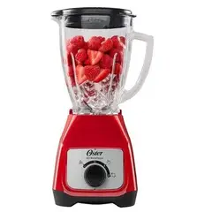 OSTER - Licuadora Kaliman Roja Vaso Plástico 2 Velocidades