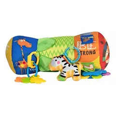 JUGANDO Y EDUCANDO - Almohada Azul Para Bebe Estimulacion Para Gateo