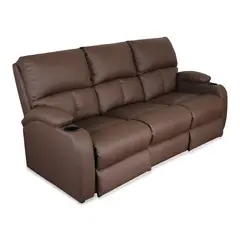 MICA - Sofá Reclinable Moderna 3 Puestos Cuerina Push Arm New Rest - Mueble - Mueble
