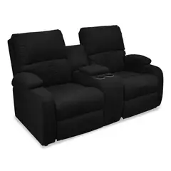 MICA - Sofá Reclinable Moderno en Microfibra 2 Puestos New Rest 163 x 95 x 92 cm