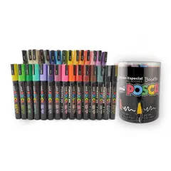 POSCA - Marcador Pc-3m Y Pc-5m, Set X 30 Colores.