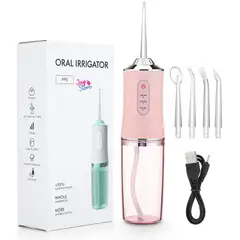 JAYSTORE - Irrigador Oral Recargable Limpiador Dental Higiene Cuidado Bucal IPX7