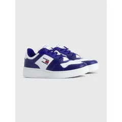 TOMMY HILFIGER - Tenis Estilo Baloncesto Color Block Hombre Azul