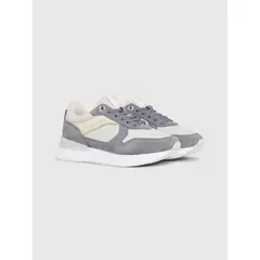 TOMMY HILFIGER - Tenis De Running Elevated Medias Mujer Gris