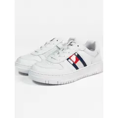 TOMMY HILFIGER - Tenis Casual Para Niño Blanco