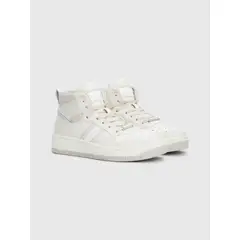 TOMMY HILFIGER - Tenis De Baloncesto Retro Cuero Mujer Blanco